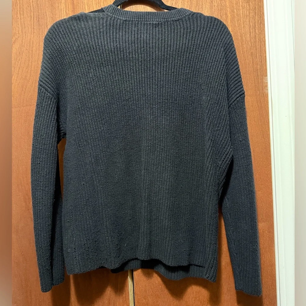 Rachel Zoe Black V-Neck Sweater